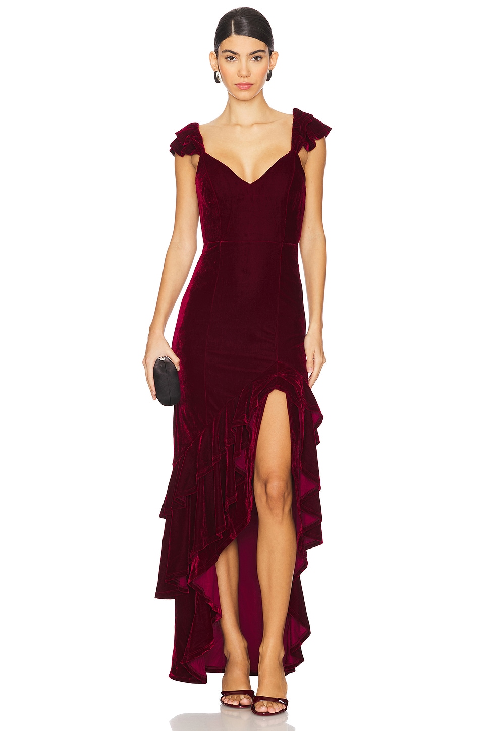 Tularosa Camille Velvet Gown