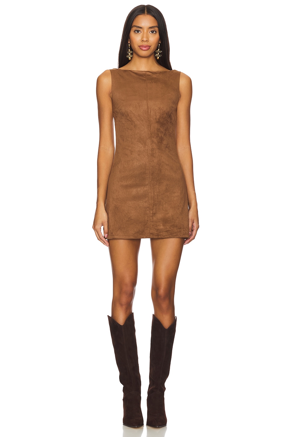 Tularosa Mimi Faux Suede Dress