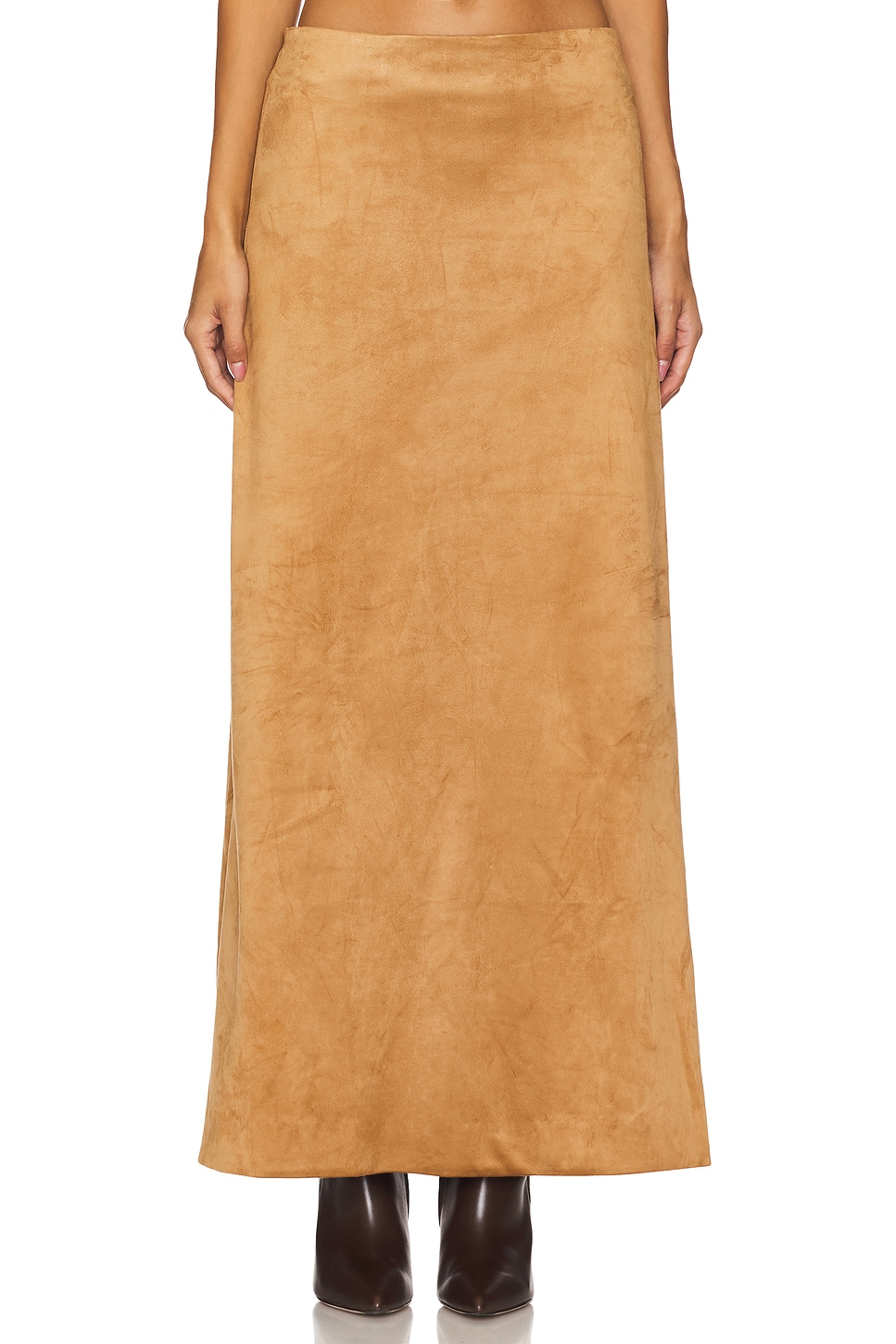 Tularosa Brandy Faux Suede Maxi Skirt