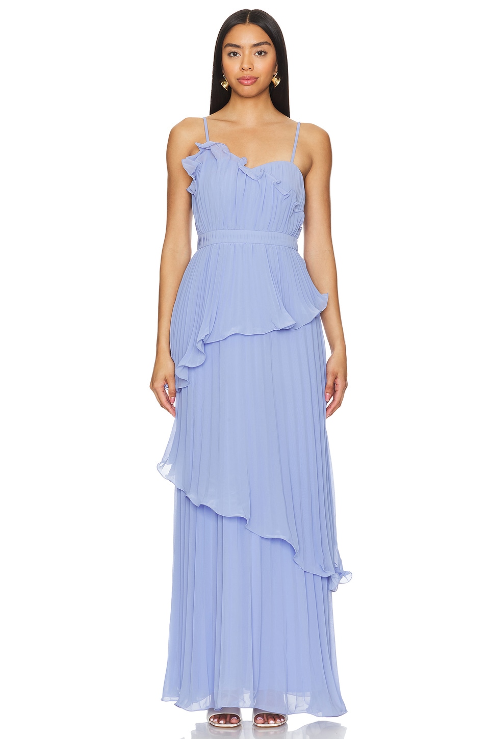 AMUR Cassy Pleated Gown