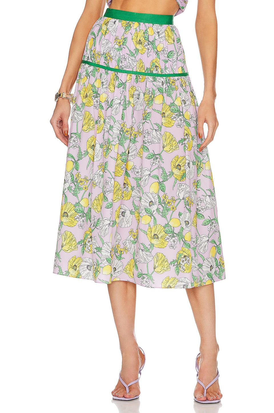 AMUR Levon Midi Skirt