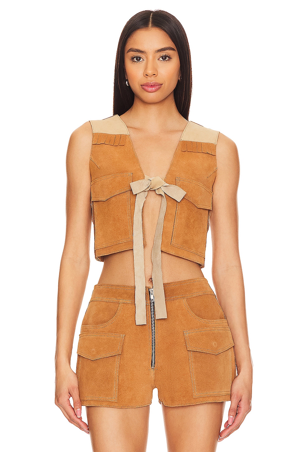 Understated Leather Sugar Suede Vest