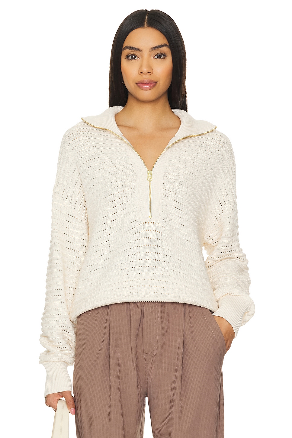 Varley Tara Half Zip Sweater