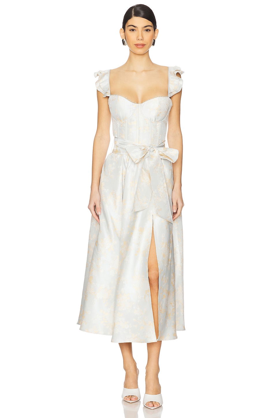 V. Chapman Vera Corset Midi Dress