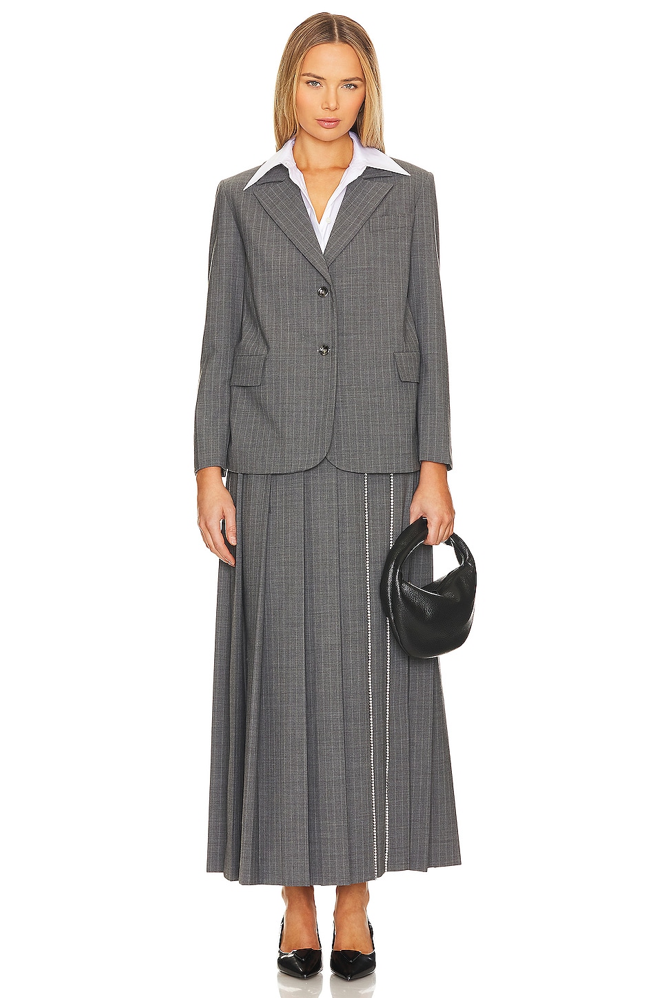 Vivetta Pinstripe Jacket Dress