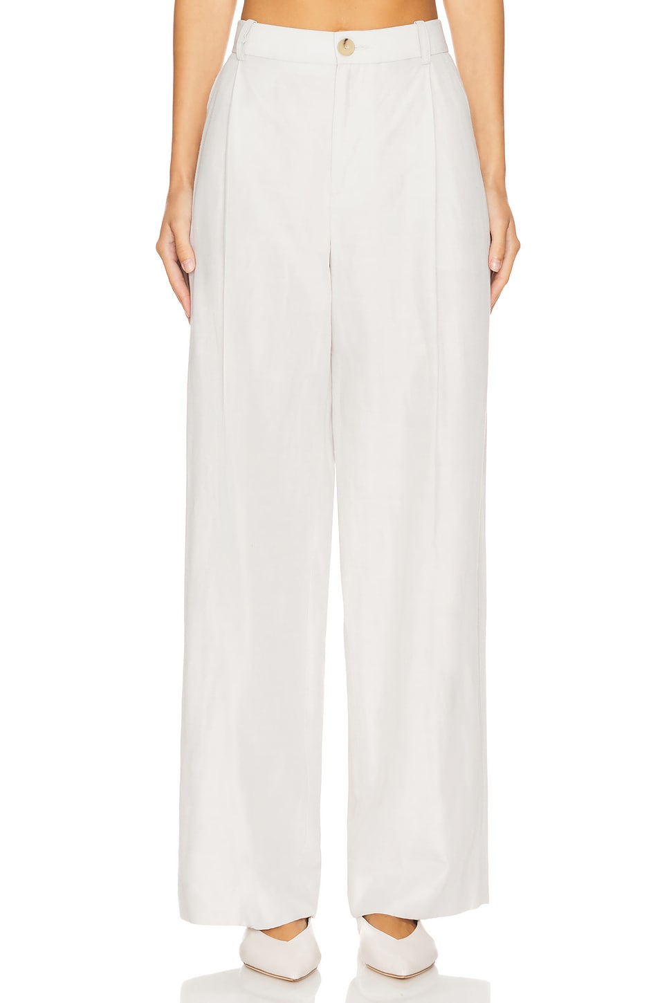 Vince High Waisted Casual Tailored Wide Leg