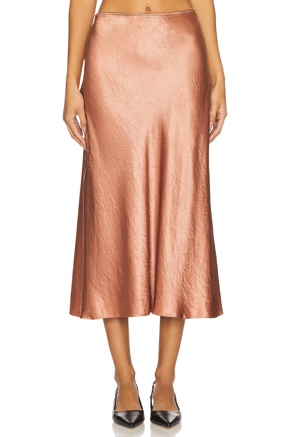 Vince Shaped Hem Slip Skirt