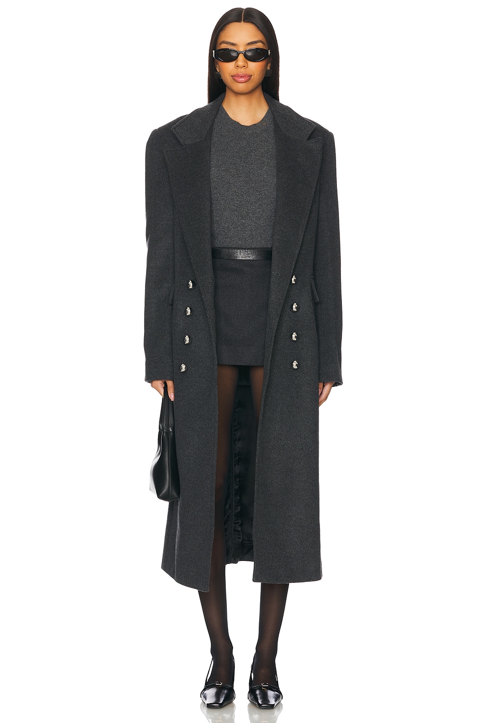 Vaillant Double Breasted Long Wool Coat