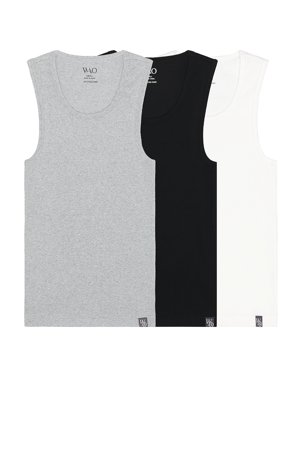 WAO The Fitted Tank 3 Pack