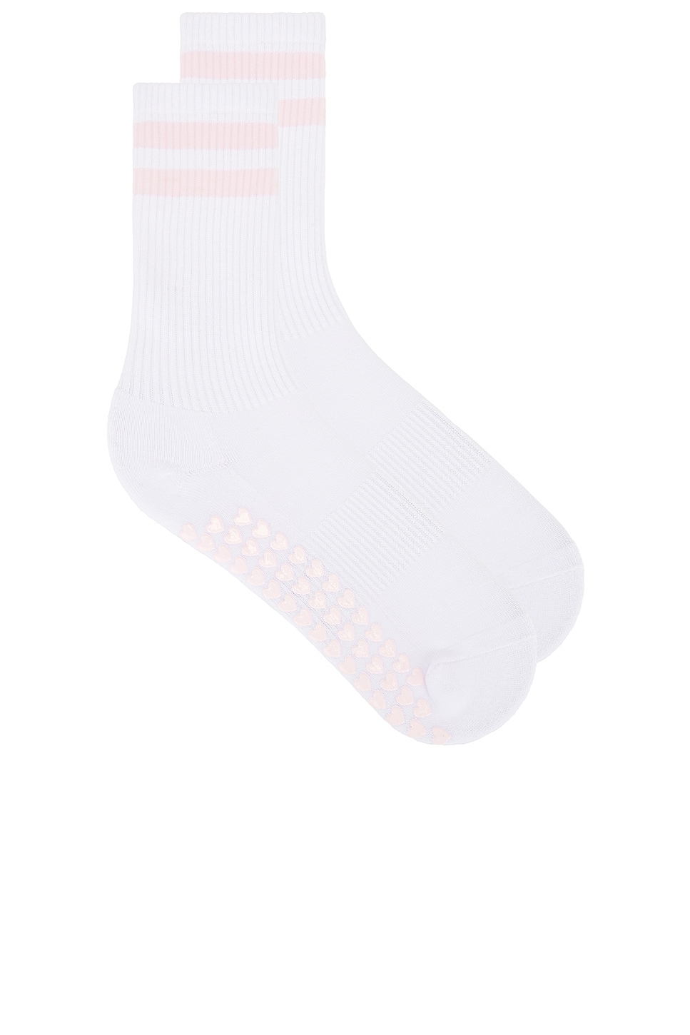 WellBeing + BeingWell Striped Tube Grip Sock