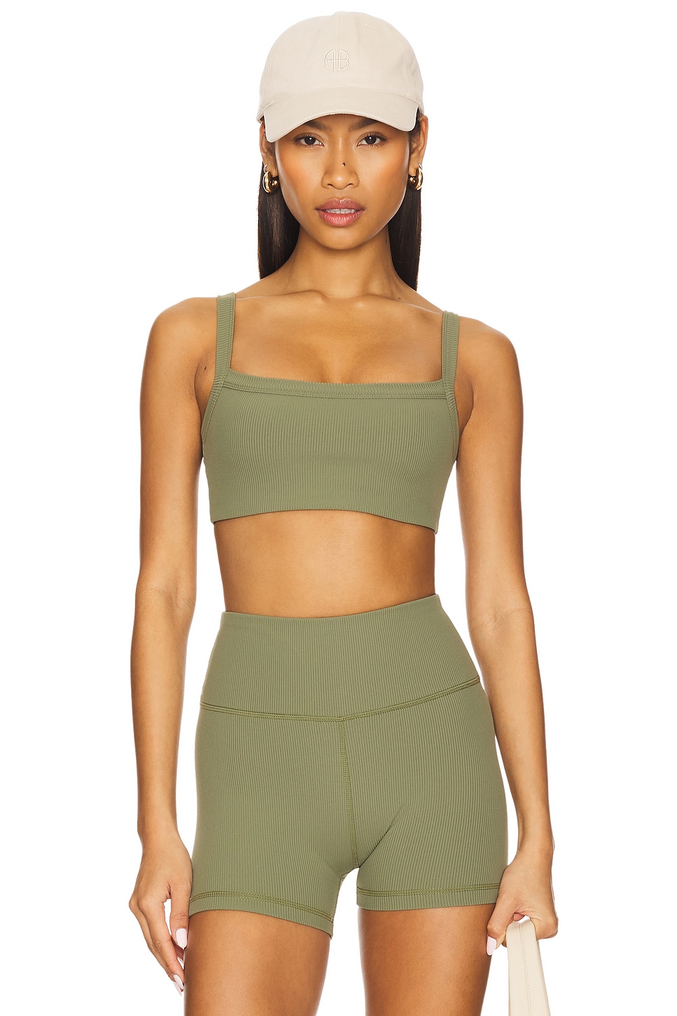 WellBeing + BeingWell Addison Micro Rib Sports Bra