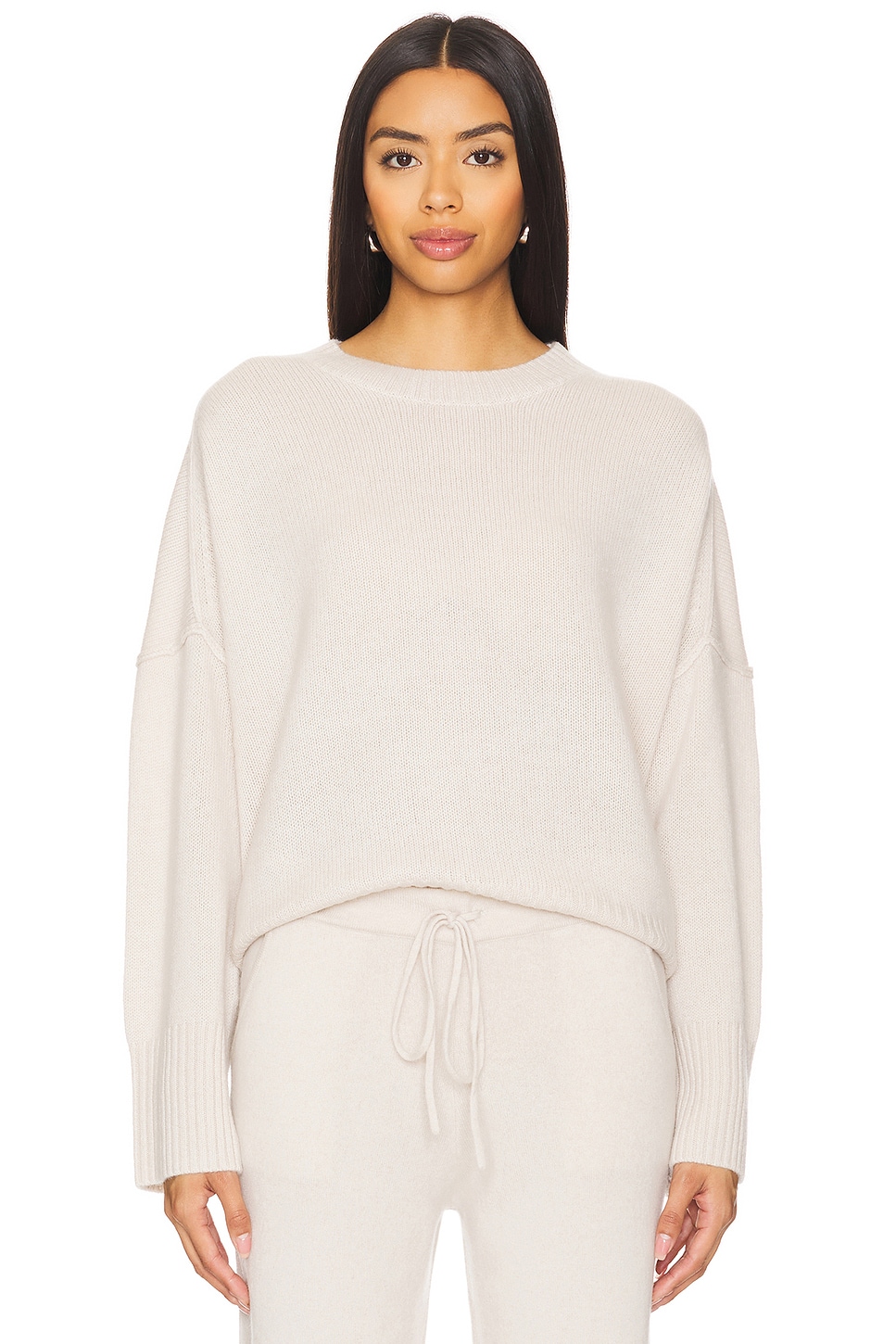 W. Cashmere Marlo Crewneck Oversized Pullover