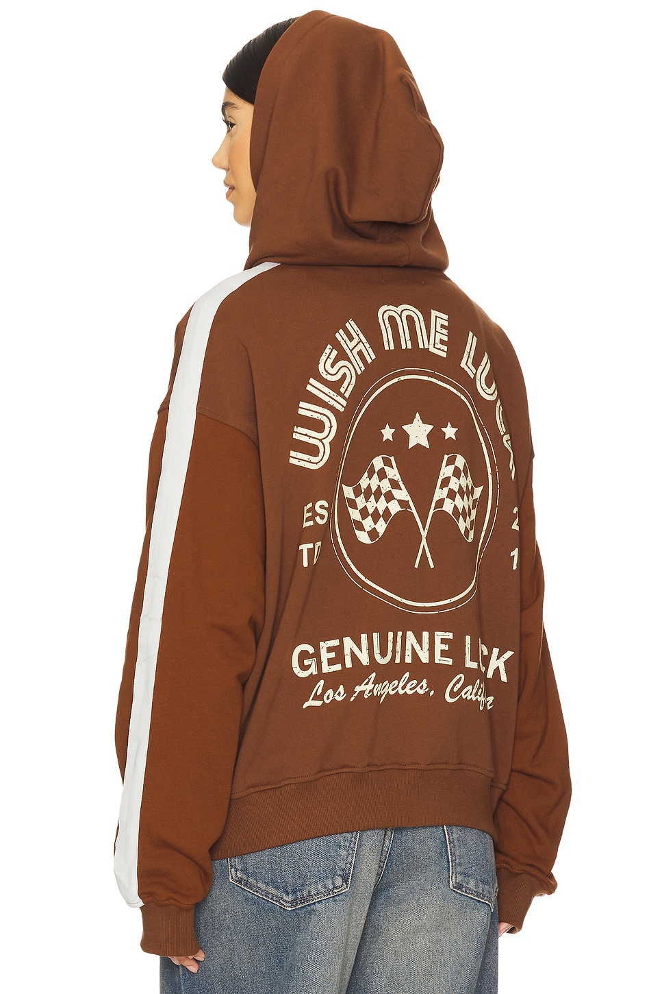 Wish Me Luck Genuine Luck Zip Up Hoodie