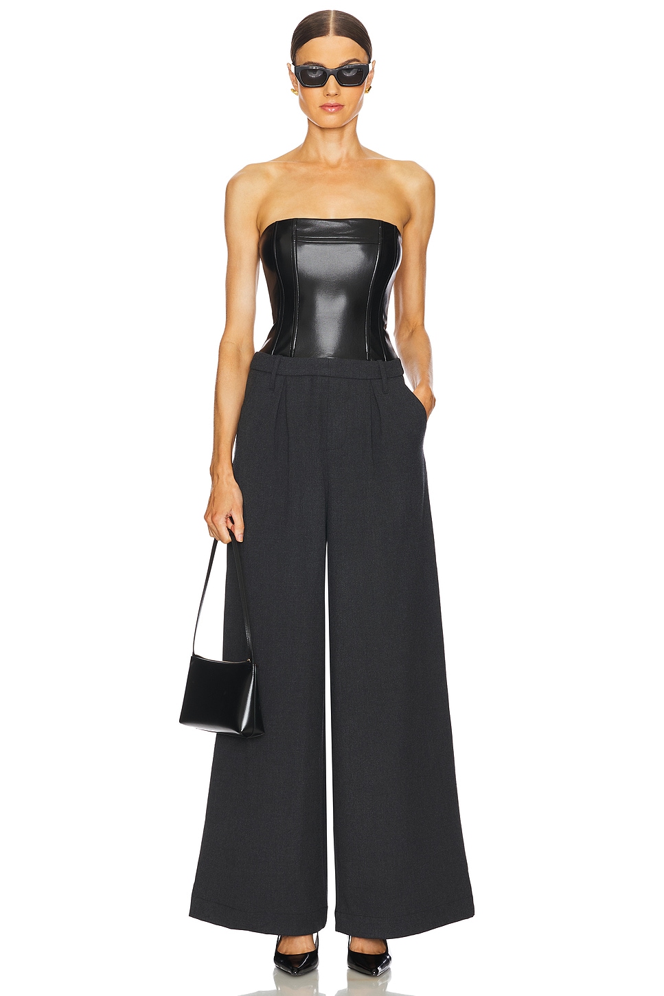 WeWoreWhat Corset Wide Leg Jumpsuit