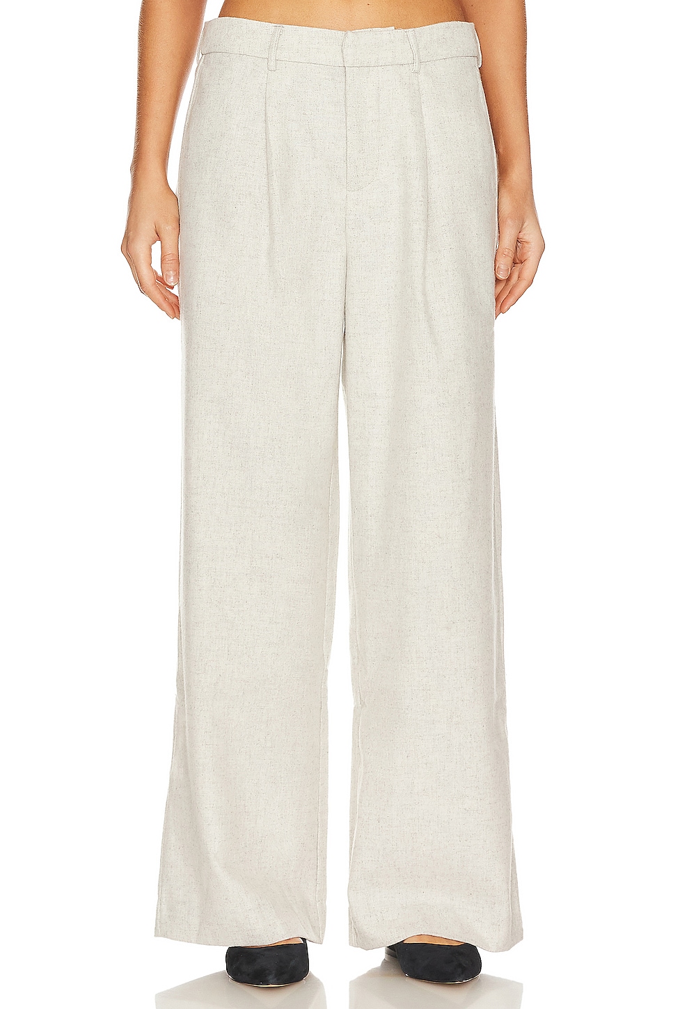 WeWoreWhat Low Rise Wool Trousers