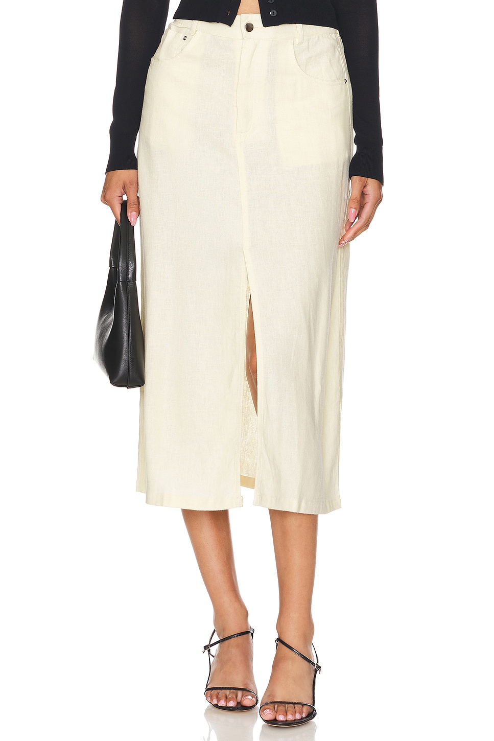 WeWoreWhat Front Slit Skirt