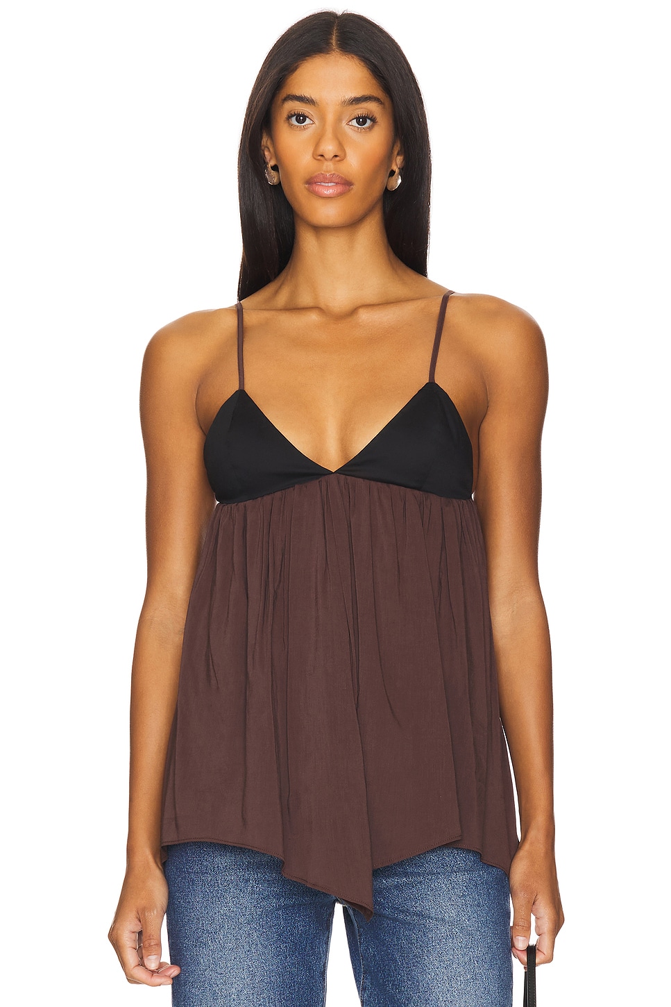 WeWoreWhat Flowy Triangle Cami