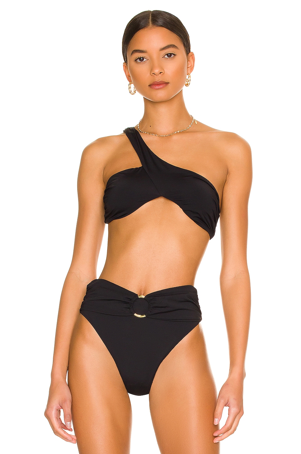 WeWoreWhat Asymmetrical Cross Over Bikini Top