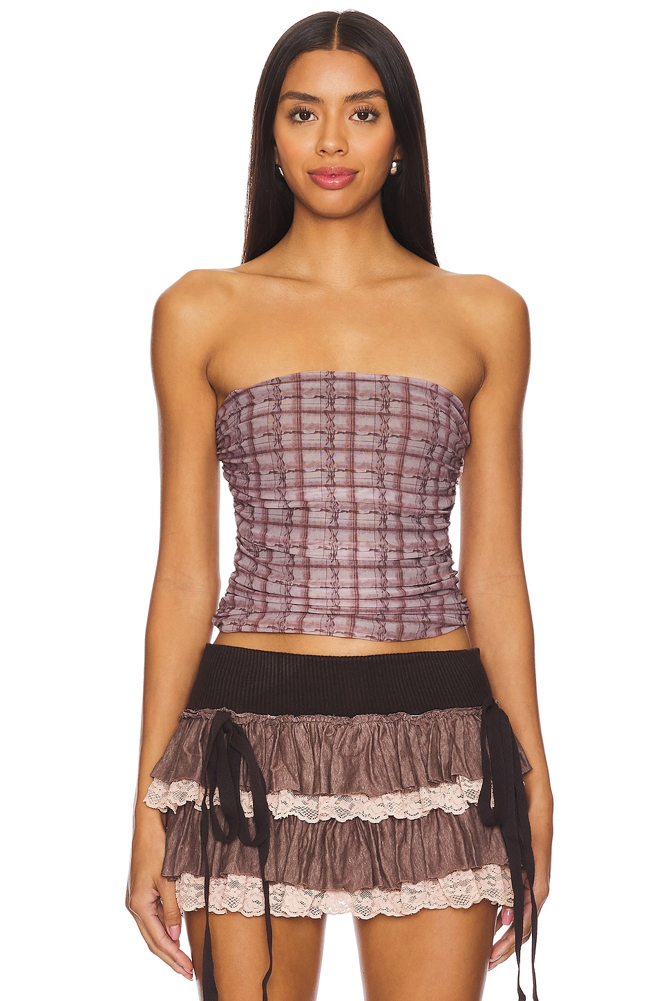 Zemeta Checkered Tube Top