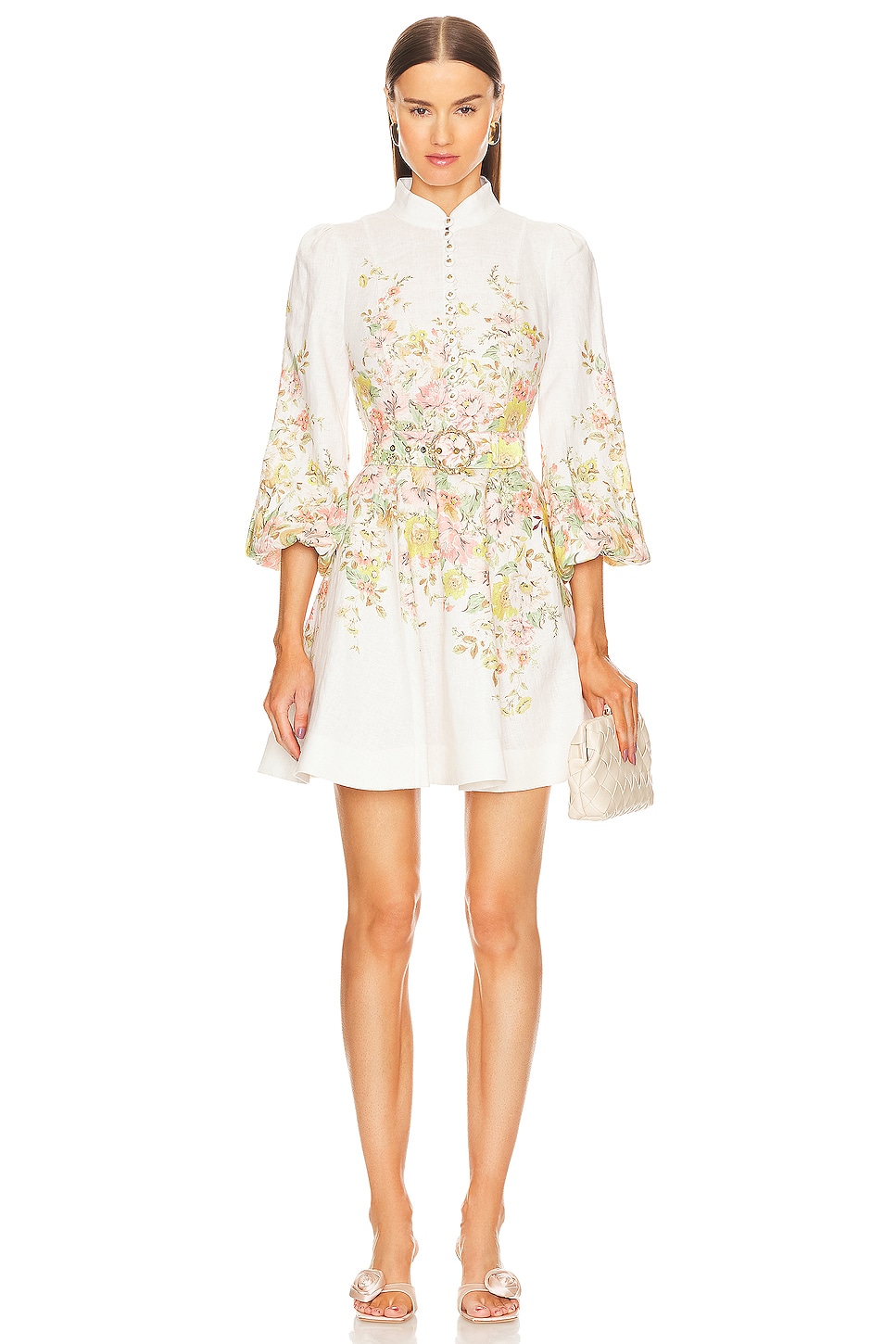 Zimmermann Matchmaker Buttoned Mini Dress