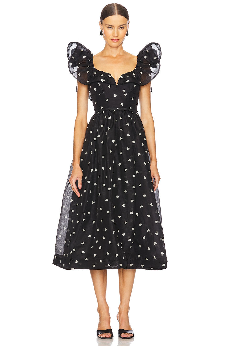 Zimmermann Crush Frilled Midi Dress