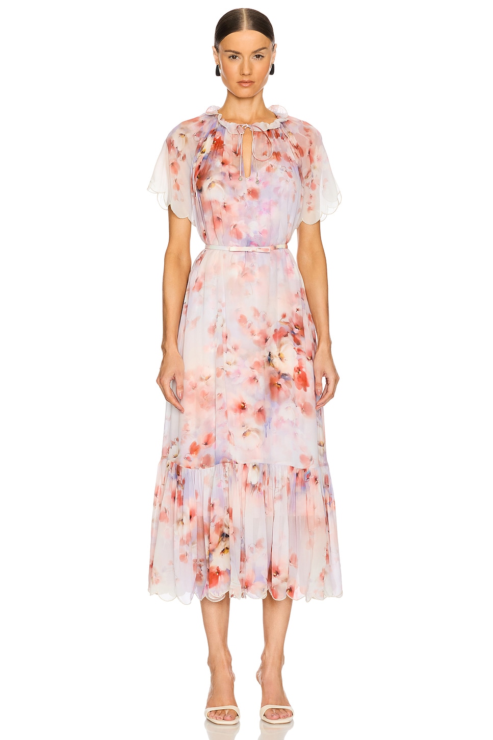 Zimmermann Crush Flutter Midi Dress