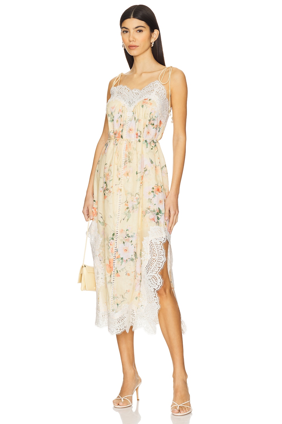 Zimmermann Everley Lace Trim Slip Dress