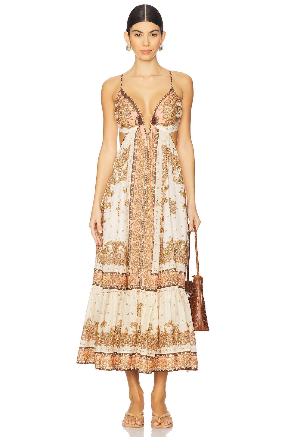 Zimmermann Maxine Plunge Maxi Dress