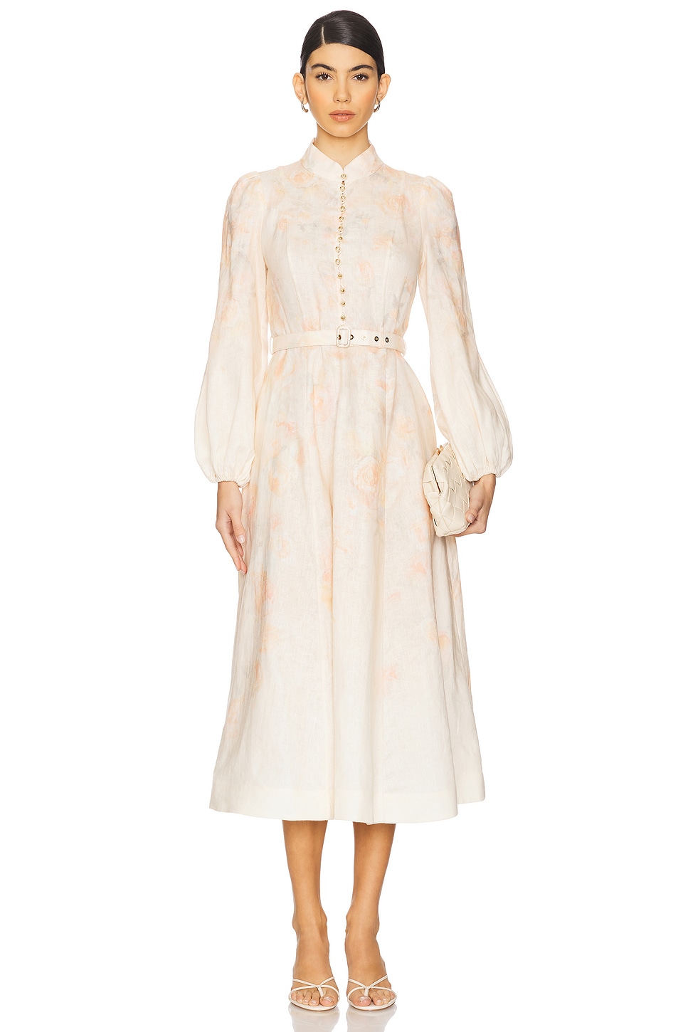 Zimmermann Crush Buttoned Midi Dress