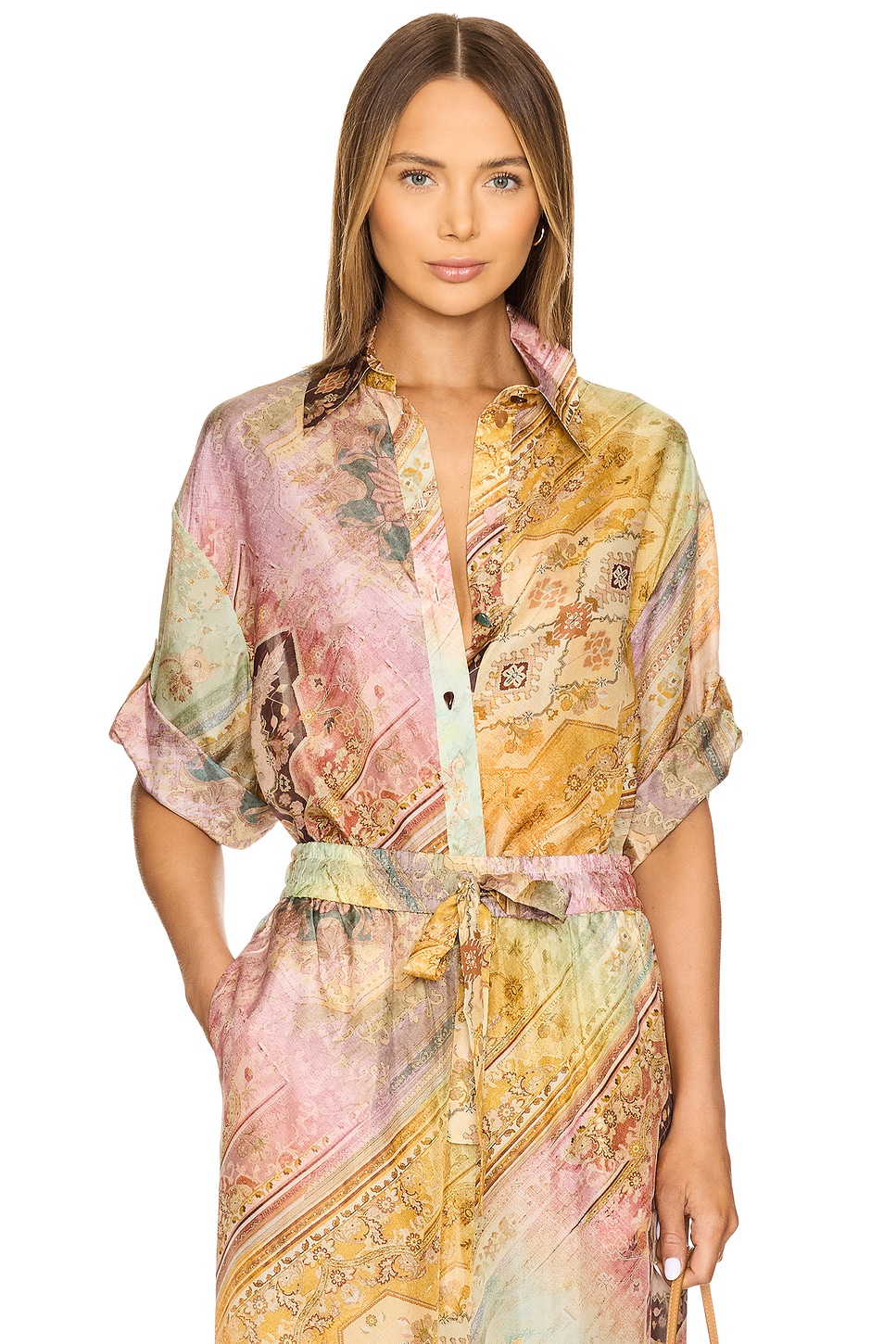 Zimmermann Tallow Relaxed Shirt