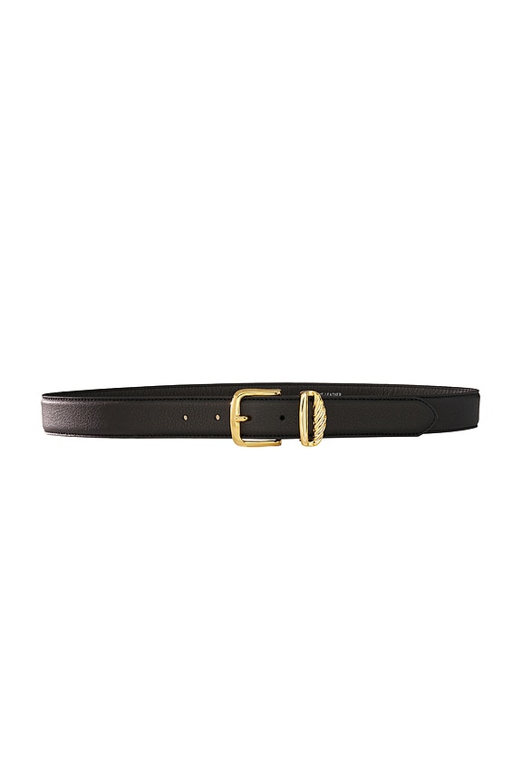 AUREUM Black & Gold French Rope Belt