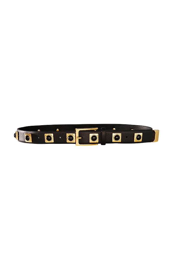 AUREUM Black Studded Belt