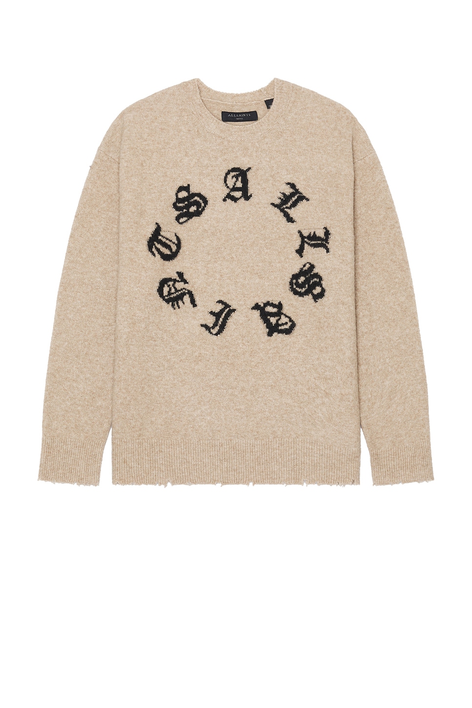 ALLSAINTS Scripture Crewneck Sweater