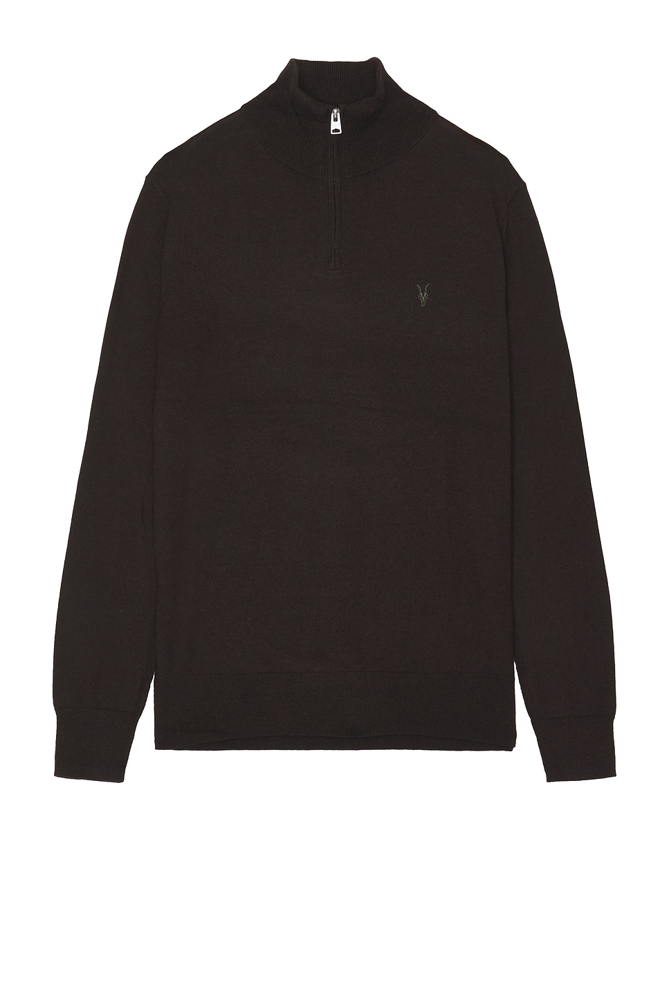 ALLSAINTS Kilburn Zip Funnel Neck Sweater