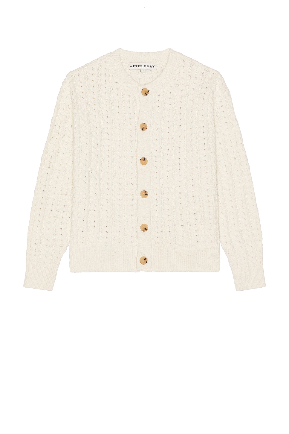 After Pray Ernest Cable Knit Cardigan