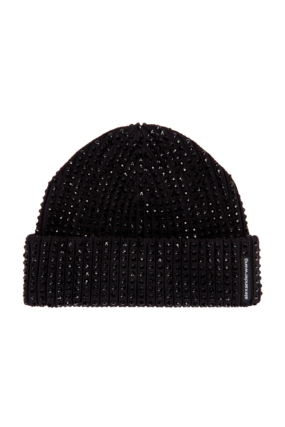 Alexander Wang Rib Beanie With All Over Hotfix Crystal