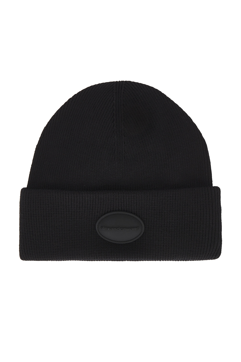 Alexander Wang Ribbed Beanie With Domed Logo Patch