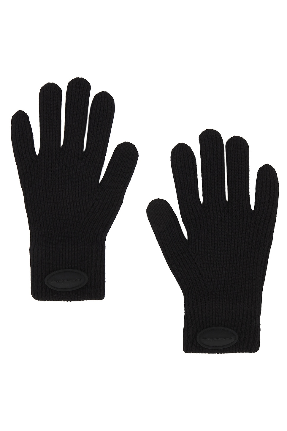 Alexander Wang Ribbed Glove With Domed Logo Patch