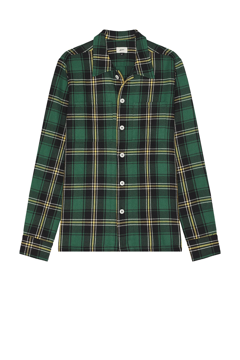 Bather Algae Plaid Flannel Overshirt