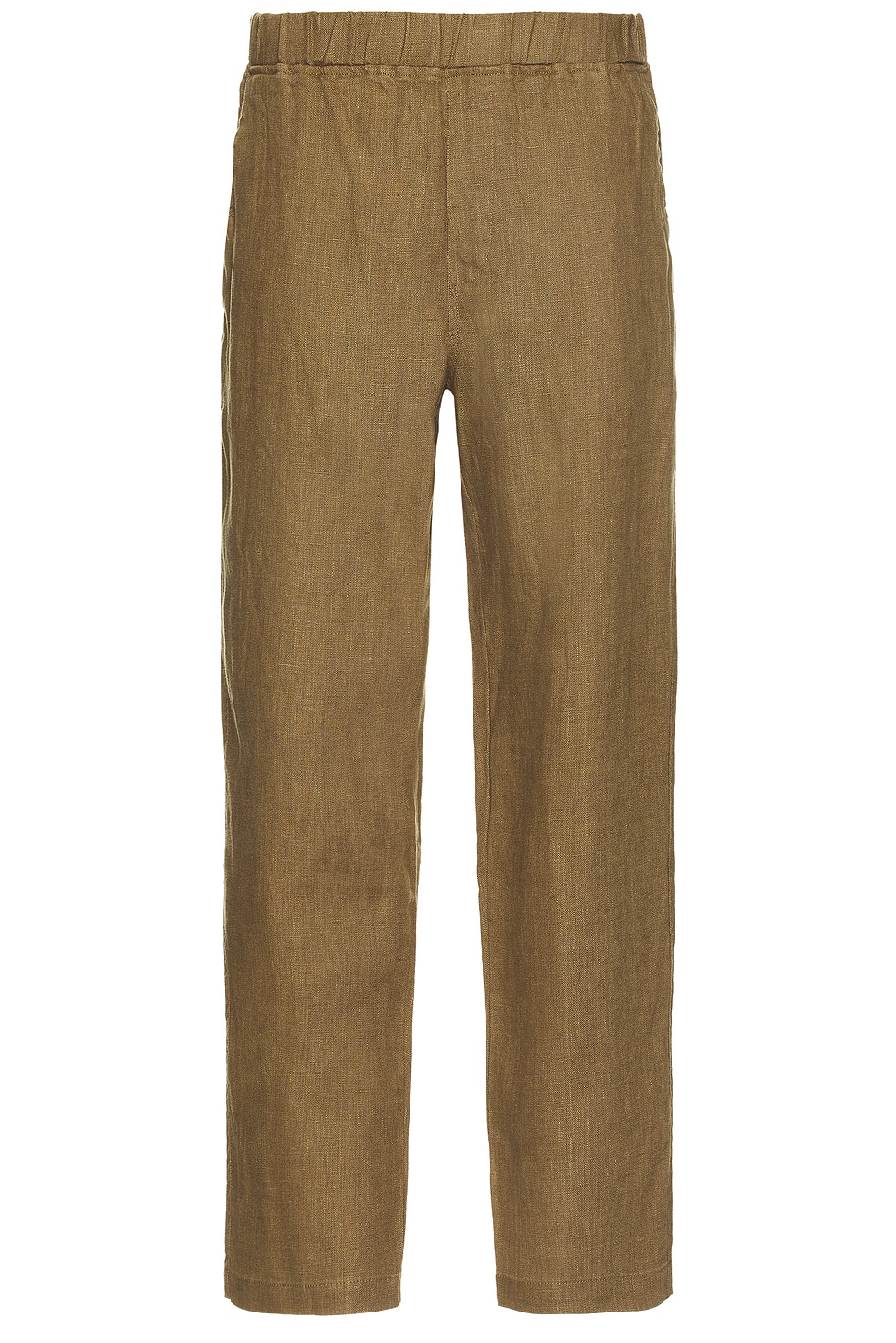 Bound Relaxed Heavy Linen Trousers