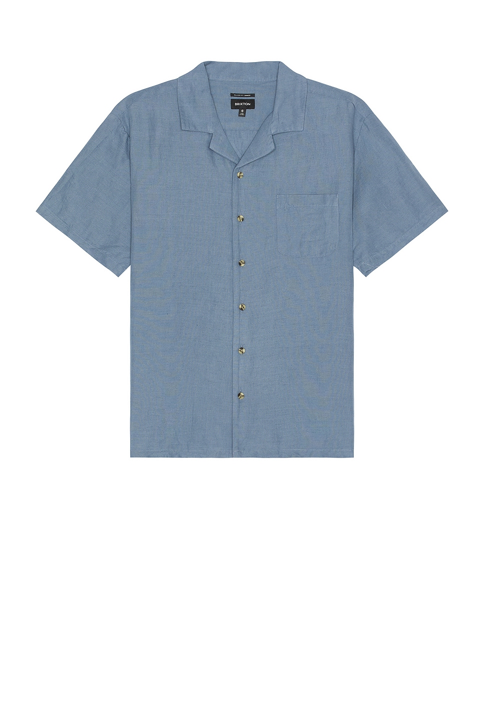 Brixton Bunker Linen Short Sleeve Camp Collar Shirt