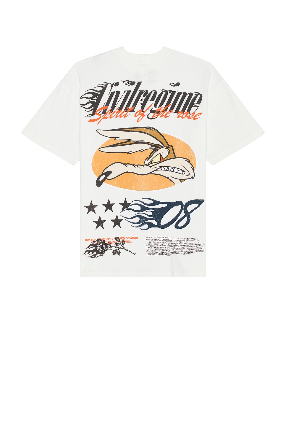 Civil Regime Wile E. Coyote Racing American Classic Oversized Tee