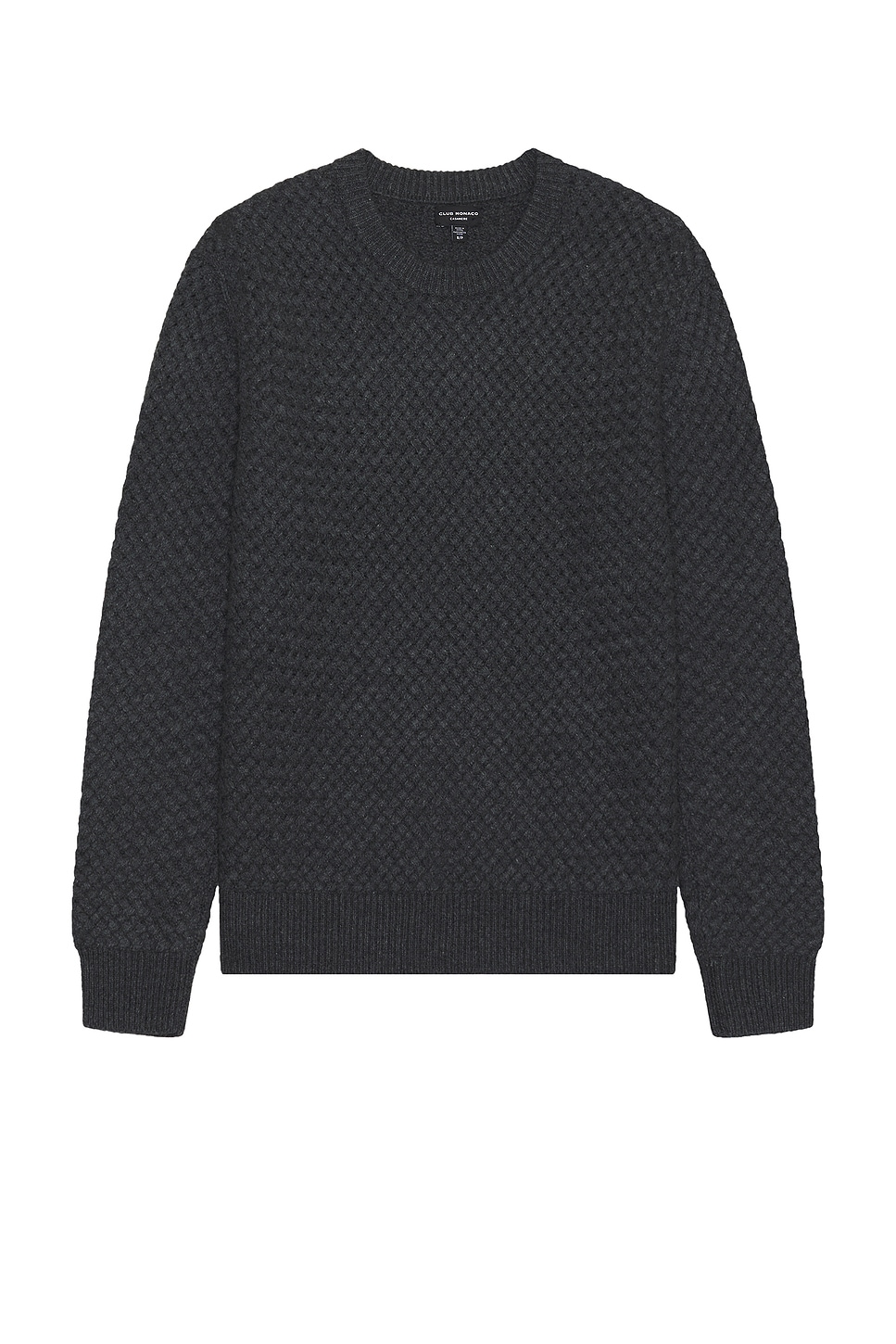 Club Monaco Cash Basketweave Crew Sweater