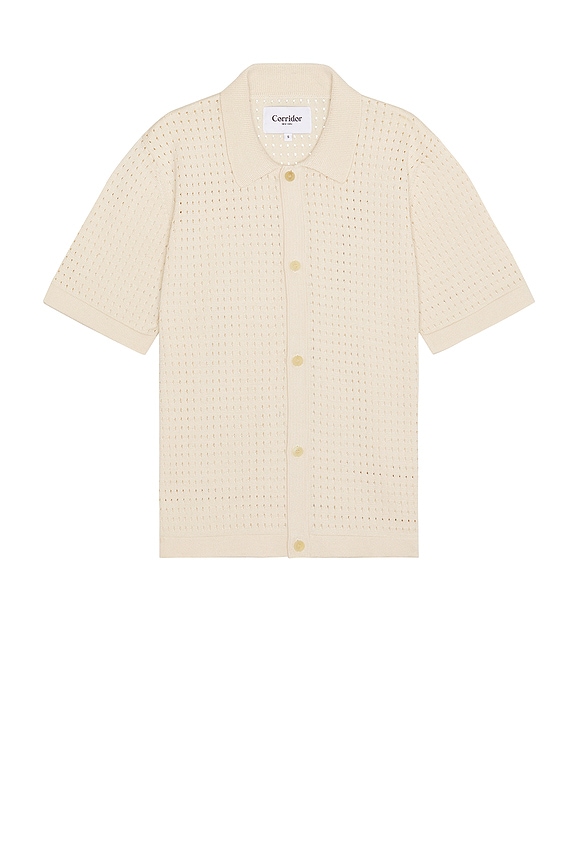 Corridor Pointelle Button Down Shirt