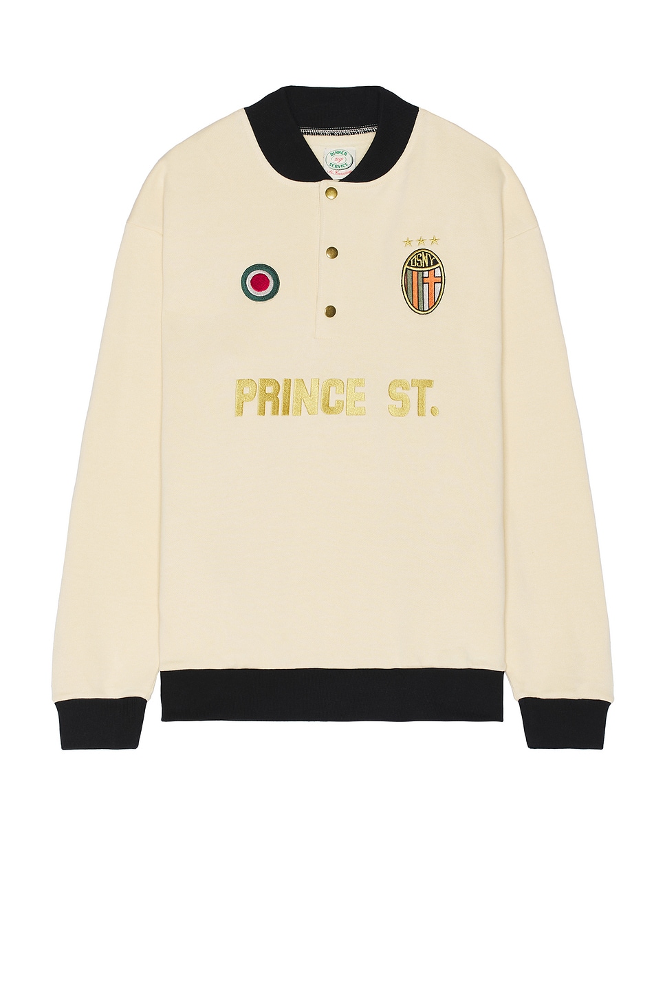 Dinner Service NY Prince Street Pizza Henley Sweatshirt