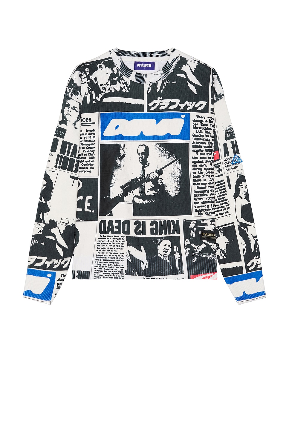 Deva States Clipping Knitted Crewneck Sweatshirt