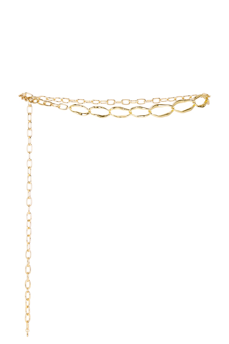 Ettika Hammered Oval Link Chain Belt