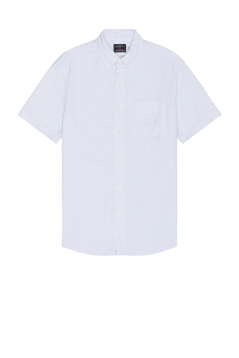 Faherty Short Sleeve Supima Oxford Shirt