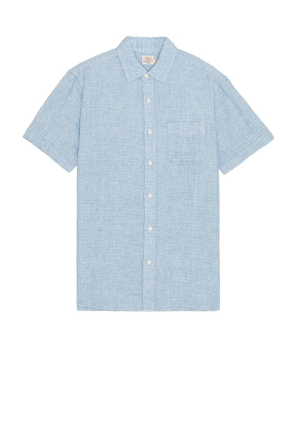 Faherty Short Sleeve Basketweave Shirt