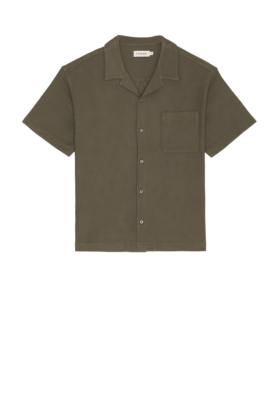 FRAME Jacquard Relaxed Camp Collared Shirt